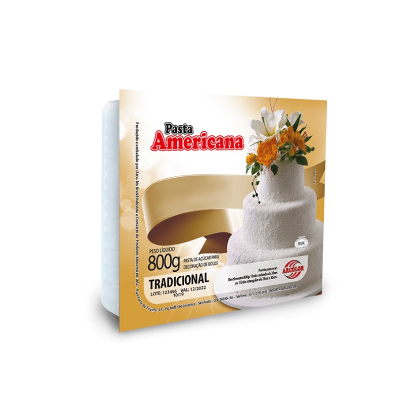 Pasta Americana Branca Tradicional 800gr